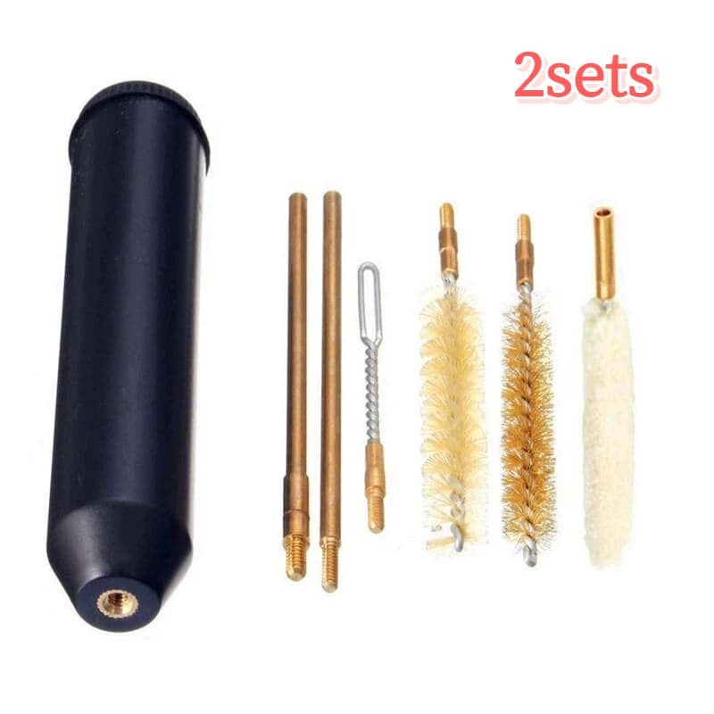 7pcs 9 mm Black Pistol Cleaning Kit Hand Gun Rod Brush Gun Cleaning Tools 22/45/357/9 mm variant