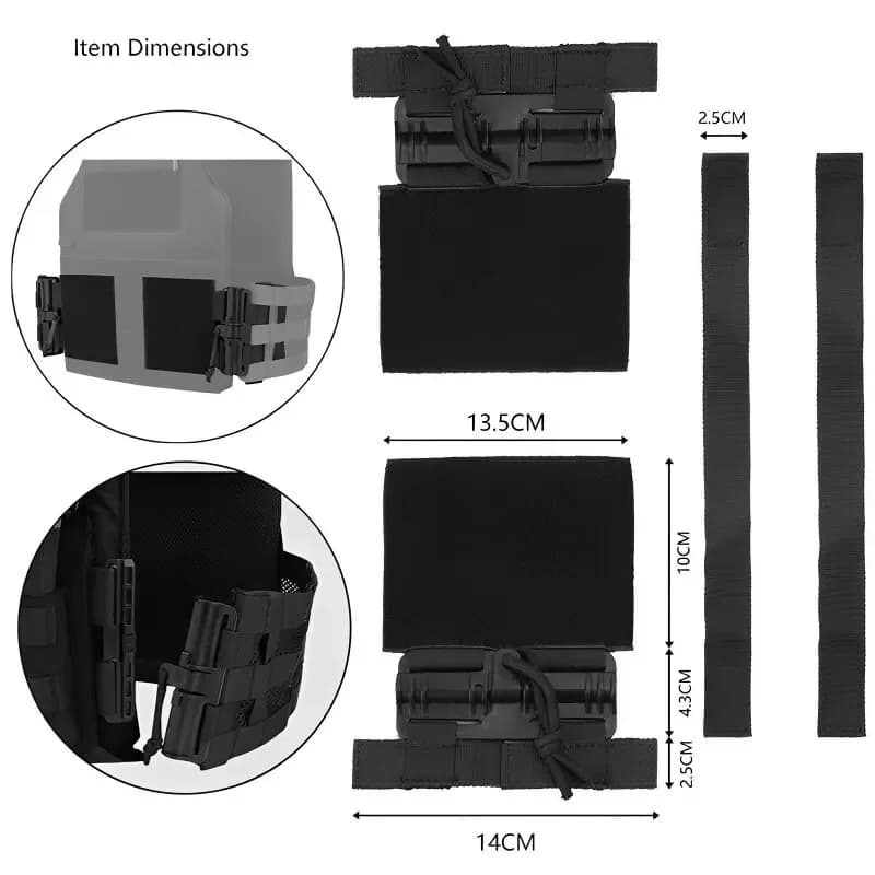 2PCS Tactical Vest Quick Release Buckle Molle Kit Universal Airsoft Vest Quick Removal Buckle Set Hunting Accessories - Image 1