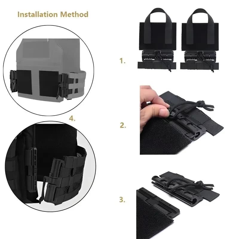 2PCS Tactical Vest Quick Release Buckle Molle Kit Universal Airsoft Vest Quick Removal Buckle Set Hunting Accessories - Image 4