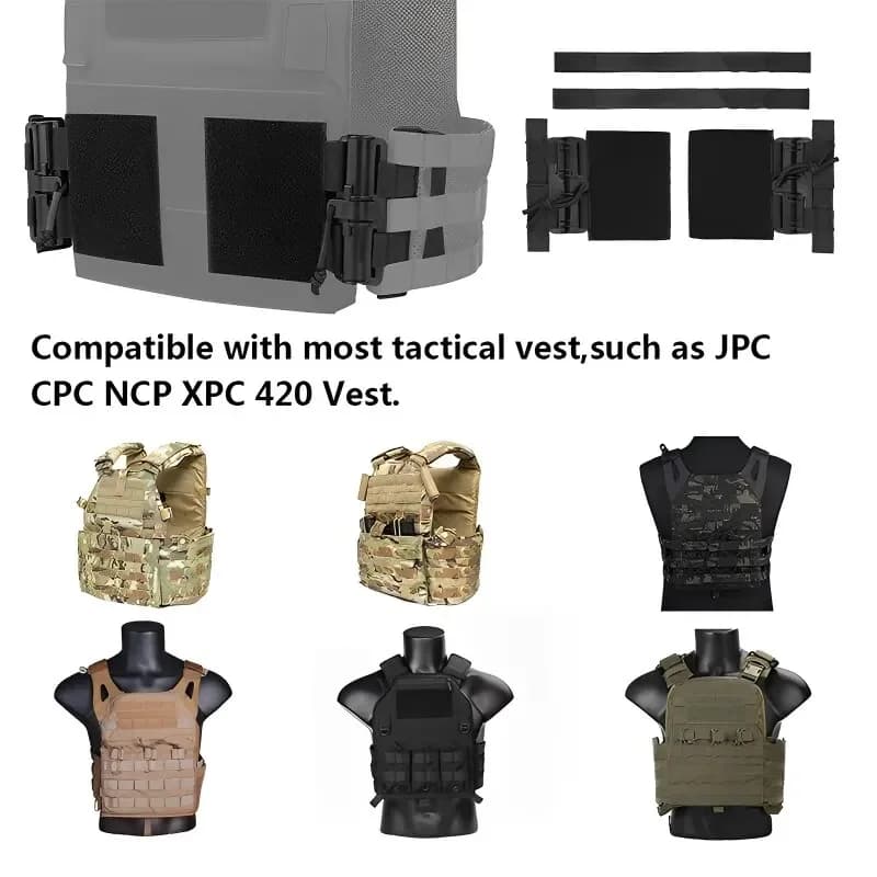 2PCS Tactical Vest Quick Release Buckle Molle Kit Universal Airsoft Vest Quick Removal Buckle Set Hunting Accessories - Image 5