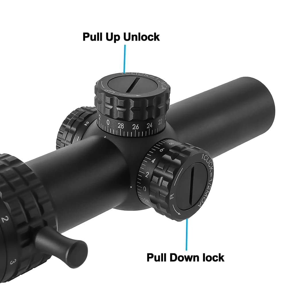 1-5X24 Tactical Optical Scope Red and Green Illuminated Reticle Hunting Scopes Compact Scope Sight - Image 4