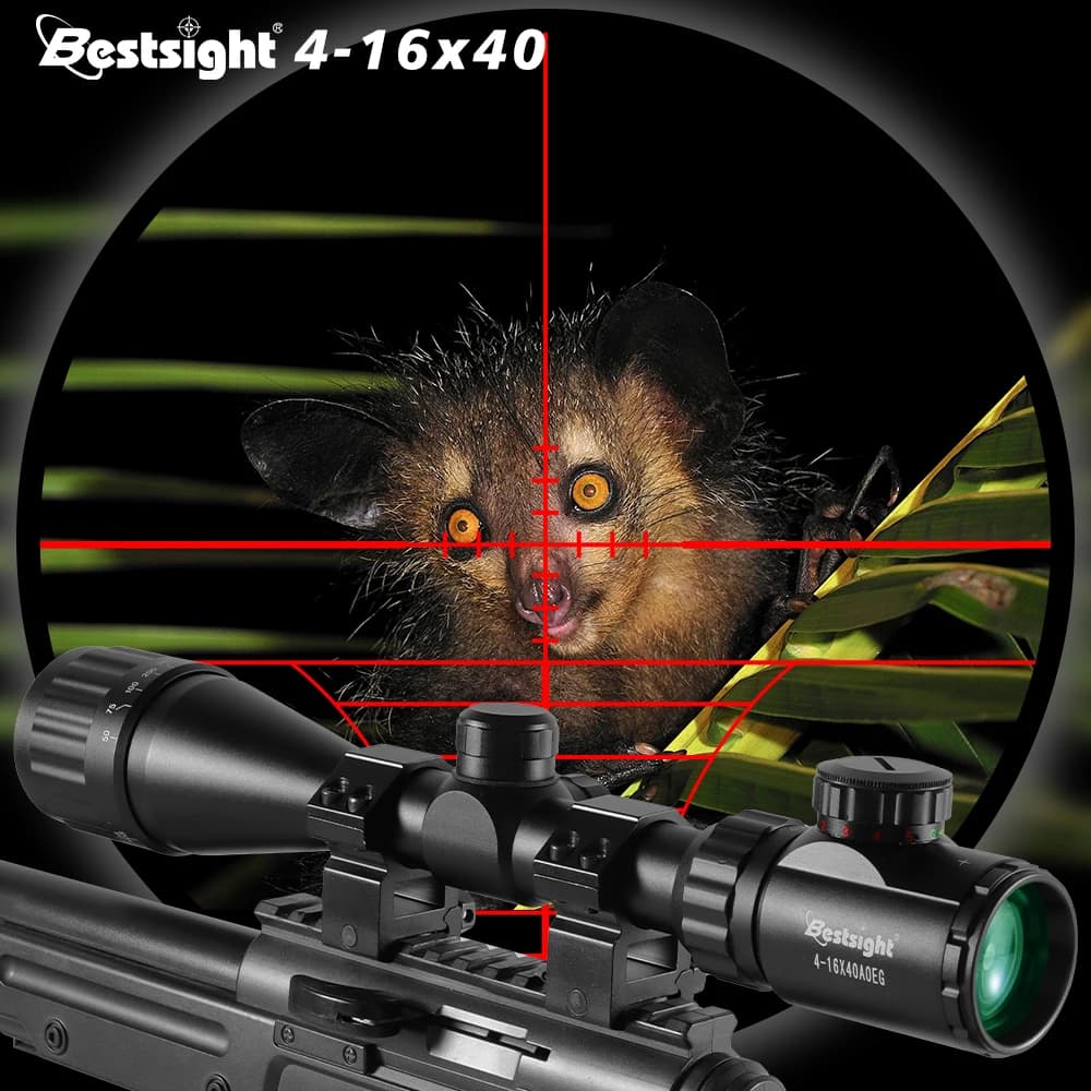 4-16X40 AOE Optics Hunting Scope Red&Green Dot Illuminated Sight Scope Hunting Gear Scope Airsoft - Image 4