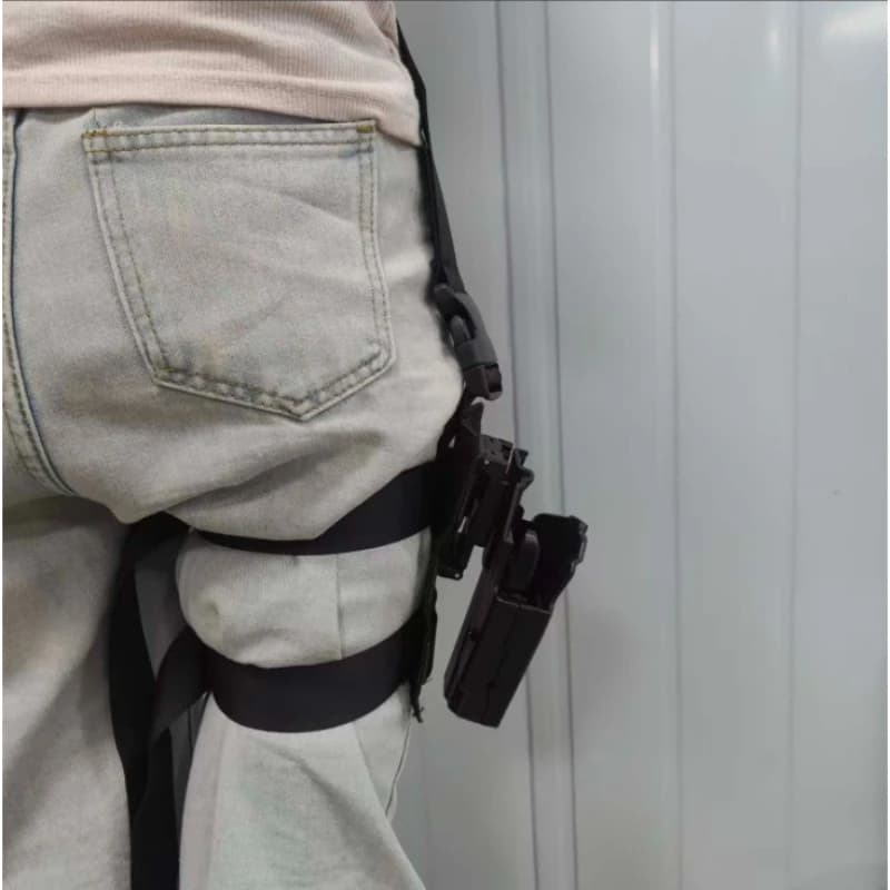 Universal Drop Leg Holster Thigh Platform Tactical MOLLE Gun Holster for Hunting Paintball Panel with Adjustable Molle Straps - Image 4