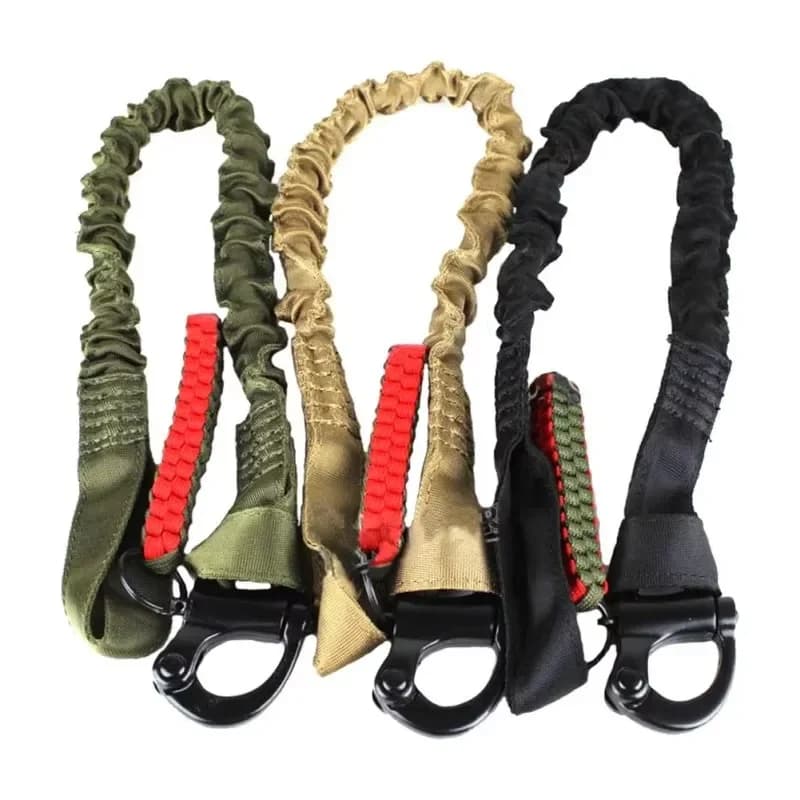 2025 Quick Release Safety Rifle Sling Lanyard Strap Rope Line Climbing Protect Sling for Outdoor Hunting Nylon Rope Bungee Strap - Image 1