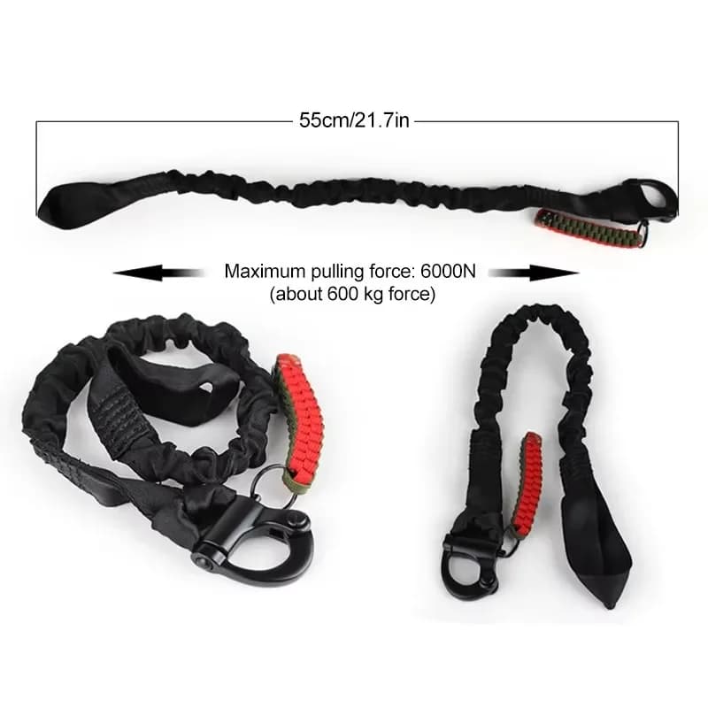 2025 Quick Release Safety Rifle Sling Lanyard Strap Rope Line Climbing Protect Sling for Outdoor Hunting Nylon Rope Bungee Strap - Image 3