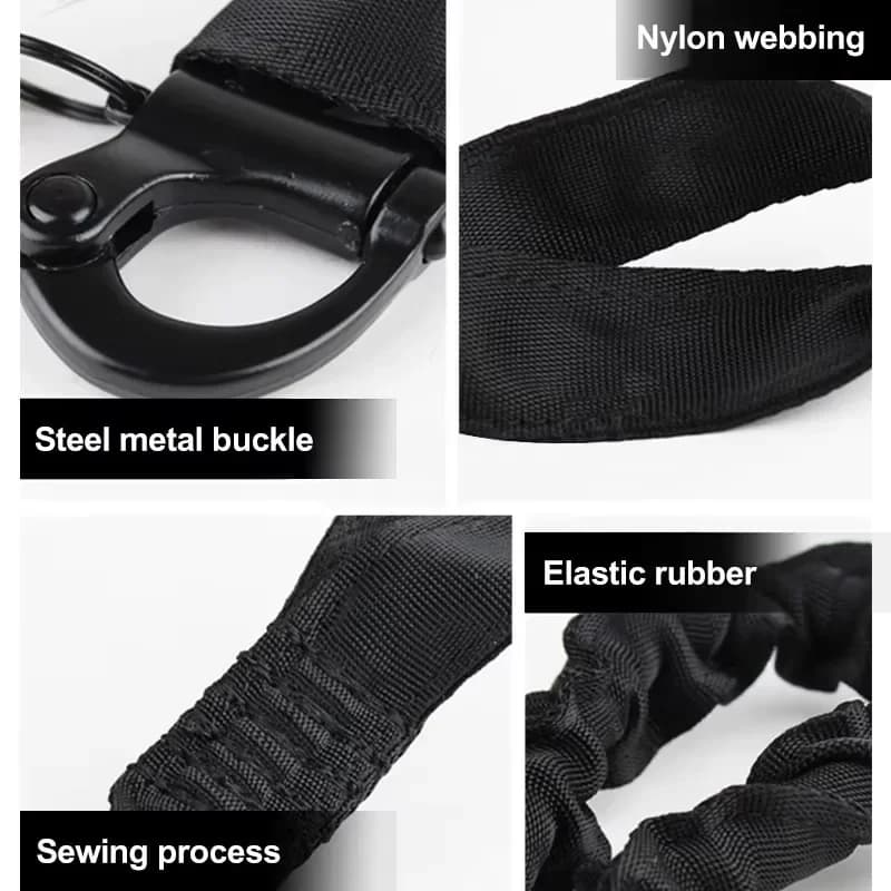 2025 Quick Release Safety Rifle Sling Lanyard Strap Rope Line Climbing Protect Sling for Outdoor Hunting Nylon Rope Bungee Strap - Image 4