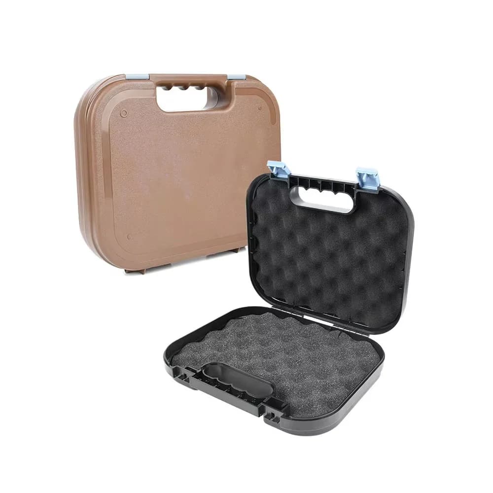 Hard Tactical Pistol Storage Case Pre-Cut Foam Shockproof Portable Handgun Carry Safety Box for Glock Hunting Shooting - Image 4