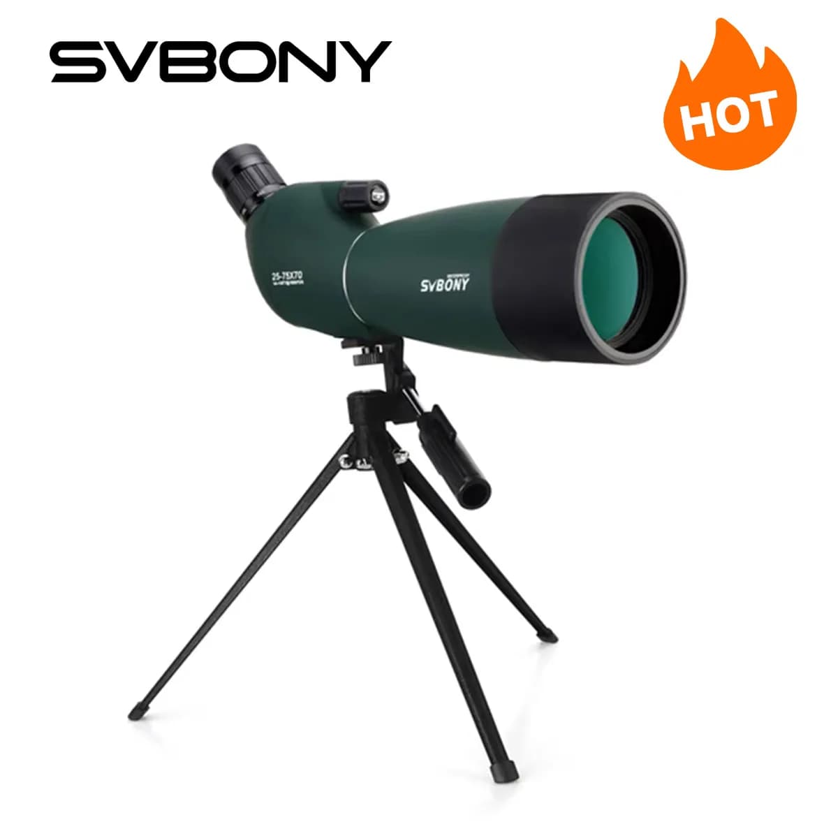 SVBONY 50/60/70/80 Spotting Scope Zoom Telescope Powerful Waterproof Long Range PORRO Prism for Shooting camping equipment - Image 1