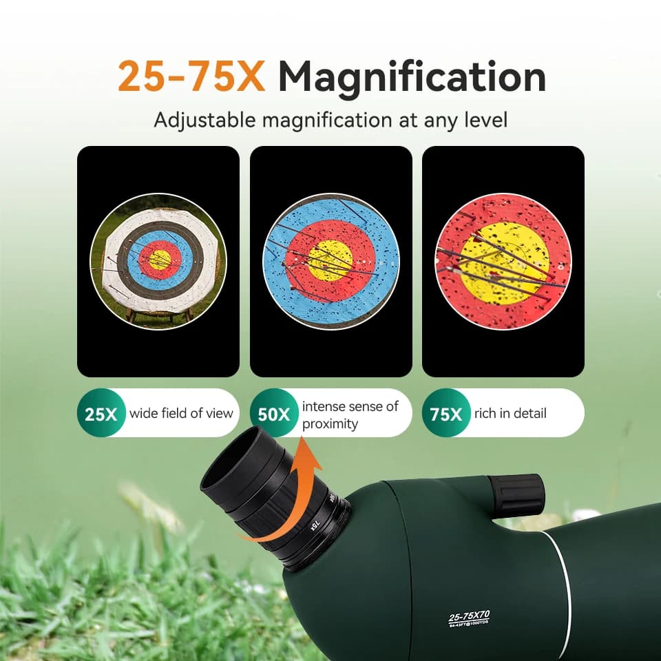 SVBONY 50/60/70/80 Spotting Scope Zoom Telescope Powerful Waterproof Long Range PORRO Prism for Shooting camping equipment - Image 2