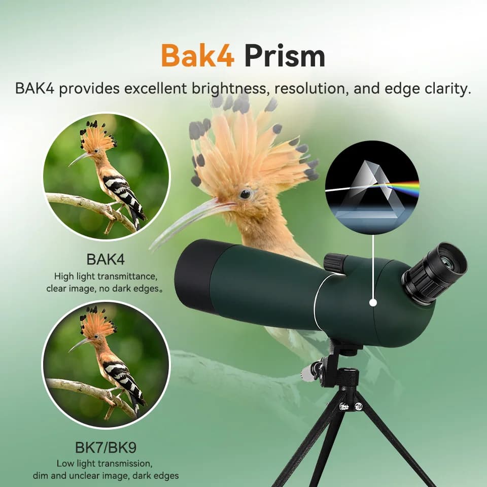 SVBONY 50/60/70/80 Spotting Scope Zoom Telescope Powerful Waterproof Long Range PORRO Prism for Shooting camping equipment - Image 3