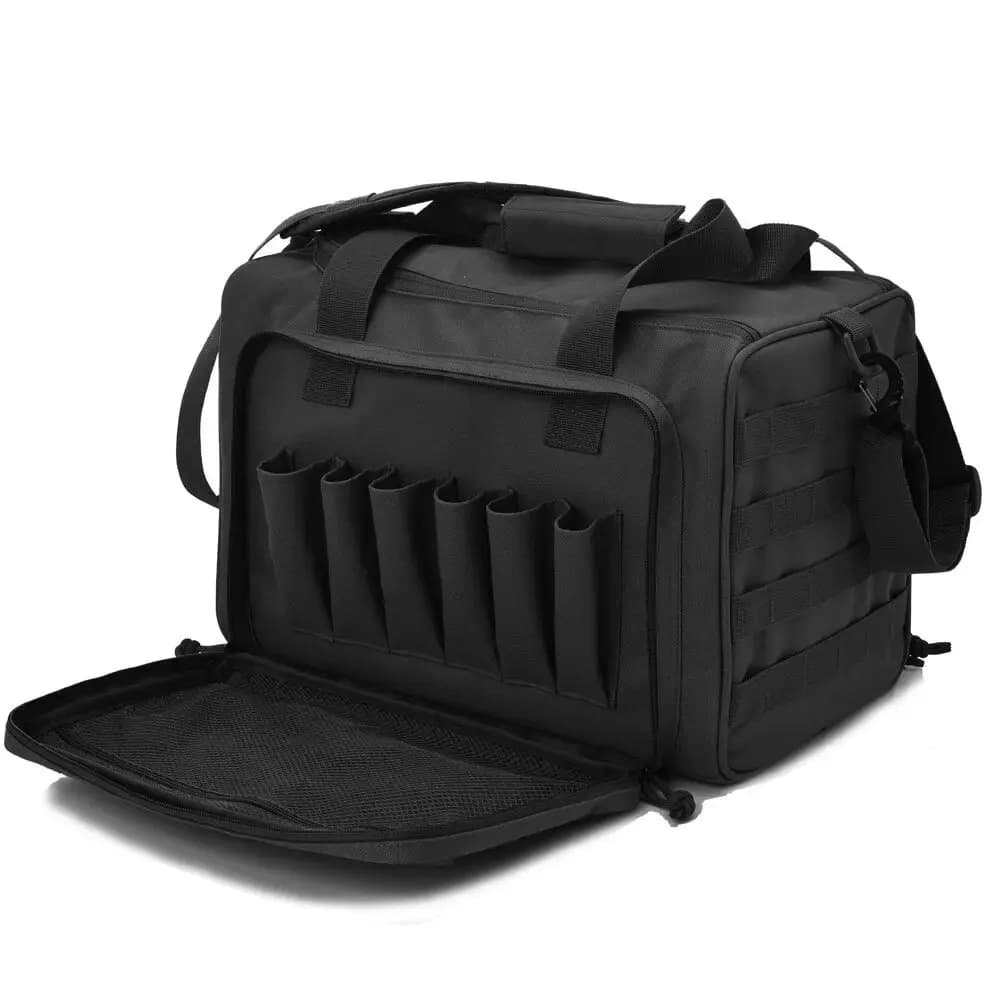 Tactical Gun Range Bag Deluxe Pistol Shooting Range Duffle Bags - Image 1