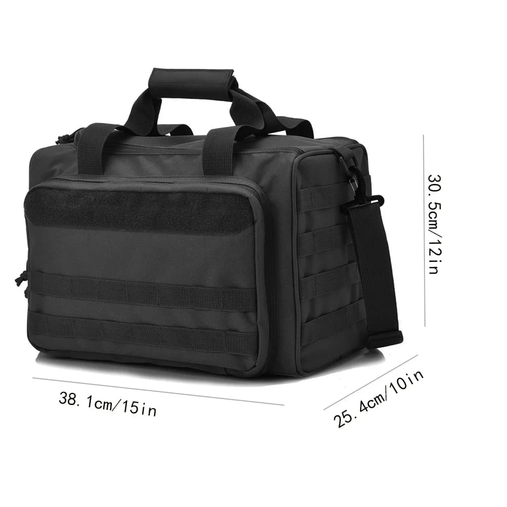 Tactical Gun Range Bag Deluxe Pistol Shooting Range Duffle Bags - Image 5
