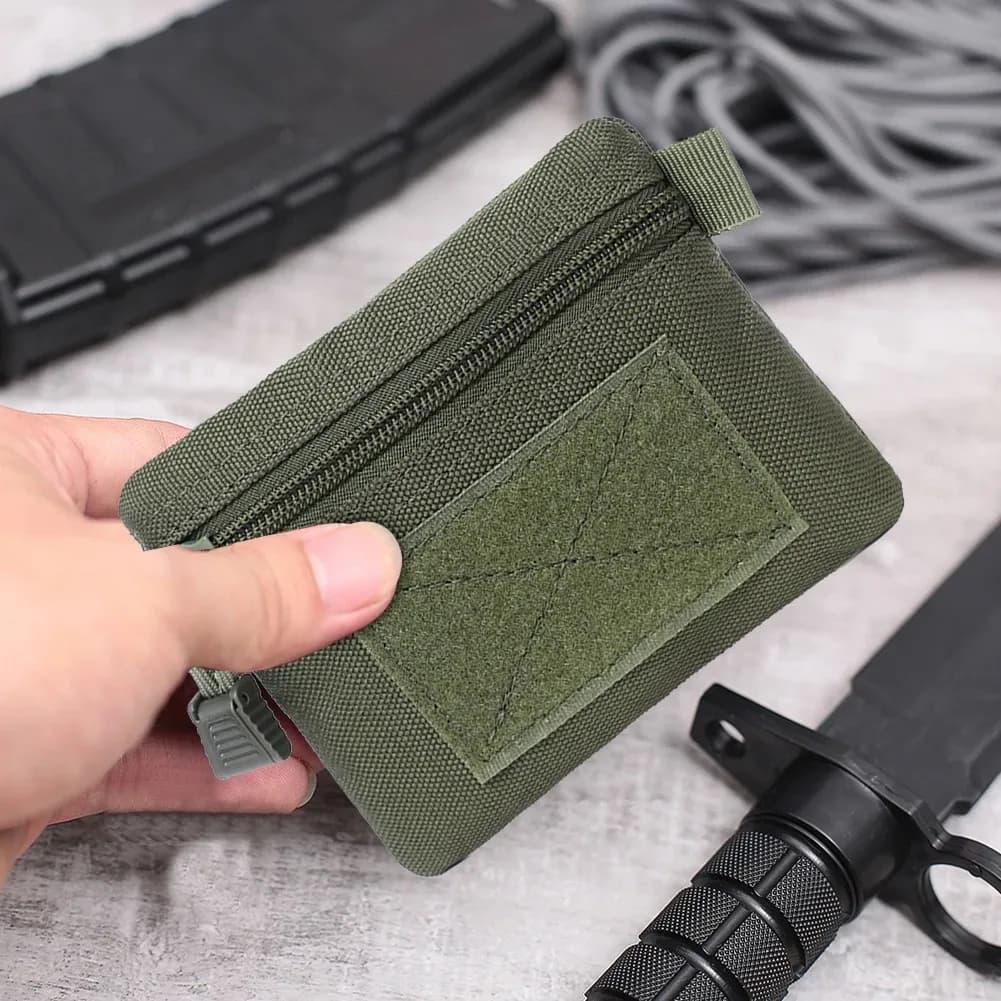 Outdoor EDC Molle Wallet Portable Waterproof Zipper Waist Pouch for Camping Hiking Hunting Travel EDC Pack - Image 1