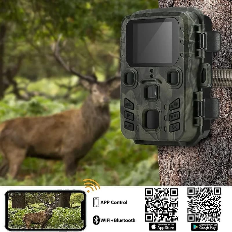 Outdoor WIFI APP 4K/2.7K 36MP/24MP Trail Camera Wildlife Infrared Night Vision Motion Activated IP65 Trap Game Cam Waterproof - Image 3