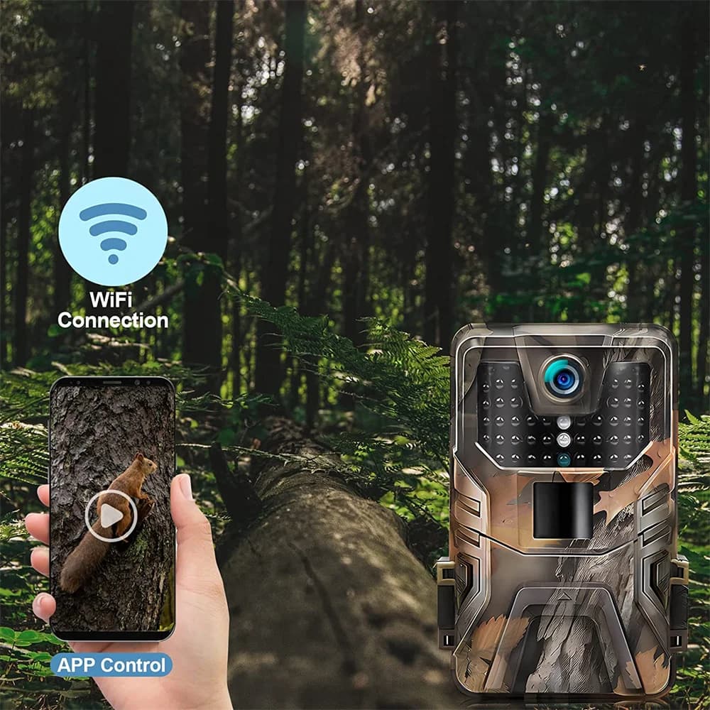 Outdoor WIFI APP 4K/2.7K 36MP/24MP Trail Camera Wildlife Infrared Night Vision Motion Activated IP65 Trap Game Cam Waterproof - Image 4