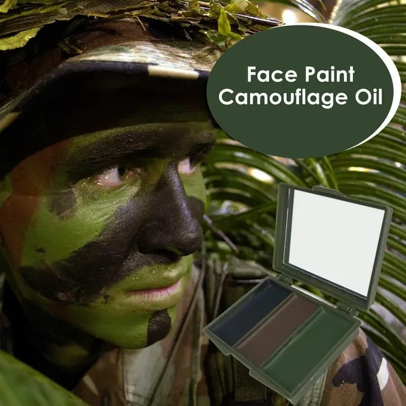 3 Colors Army Fans CS Shooting Face Paint Camouflage Oil Men Women Outdoor Military Training Hunting Tactical Football Gear - Image 4