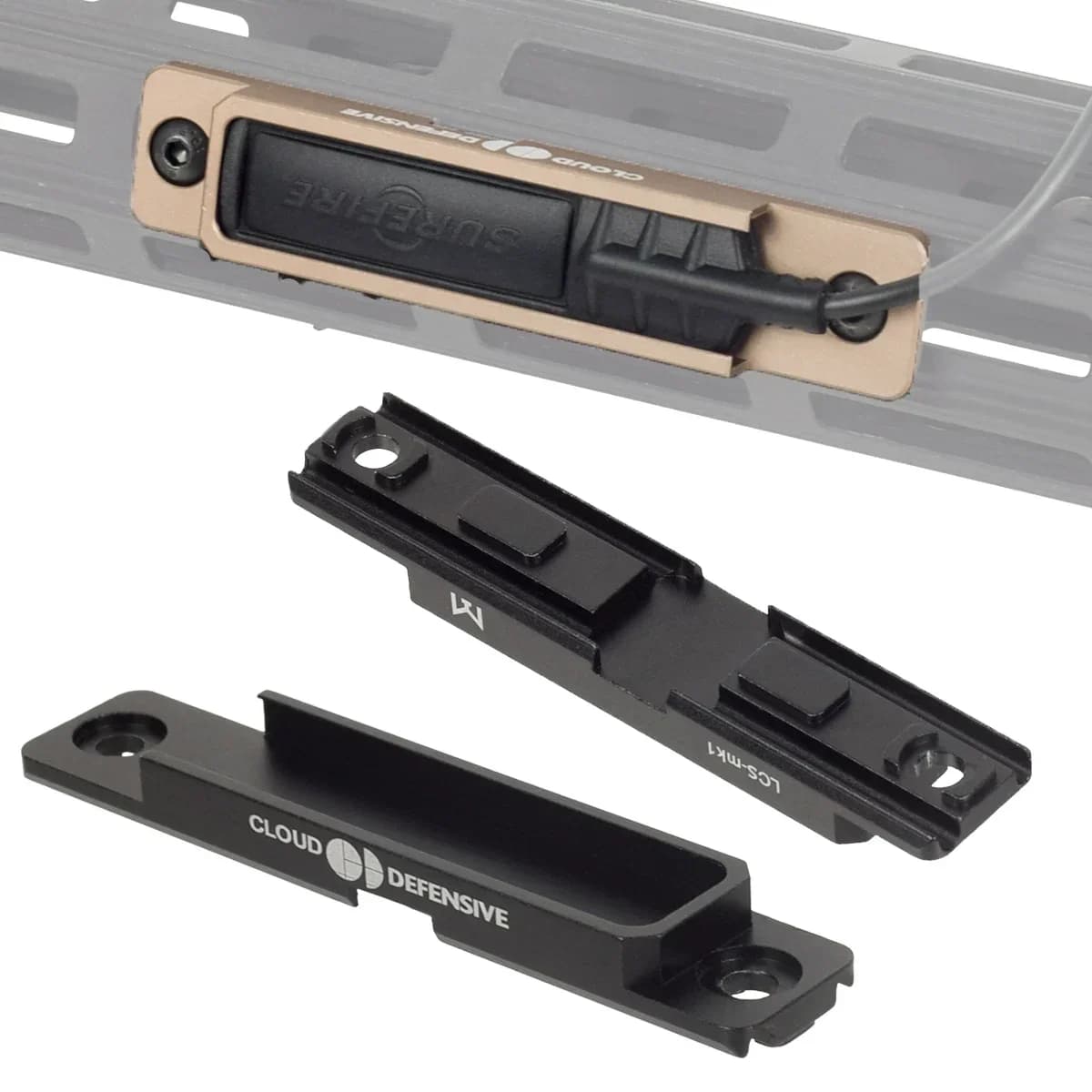 Mlok Keymod Rail Mount Surefire M600 M300 Scout Light Flashlight ST07 Pressure Pad Switch Accessories for 20mm Picatinny Rail - Image 4