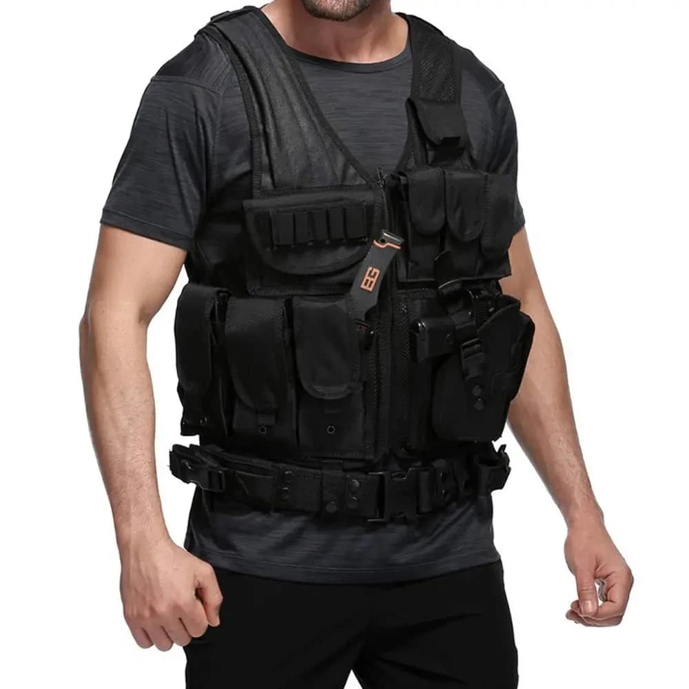 Multi-Pocket Swat Army Tactical Vest Jungle Combat Body Armor Vests Security Hunting Outdoor CS Game Airsoft Training Jacket - Image 6