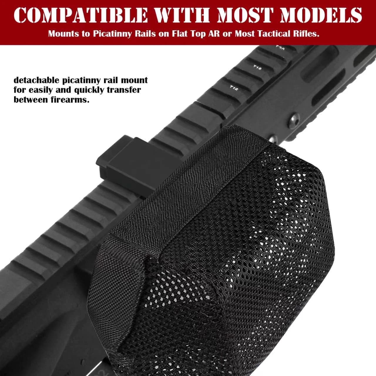 New Quick Release Shell Catcher With Detachable Picatinny Heat Resistant Thickened Brass Catcher Nylon Mesh For Rifle - Image 6