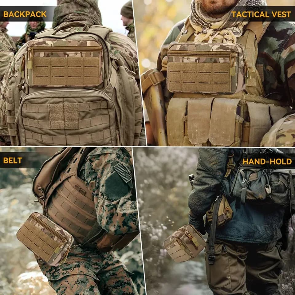 EDC Molle Tactical Pouch Waist Pack Compact Utility Pouches Waist Belt Bag Medical Bags Phone Case Outdoor Hunting Accessories - Image 3