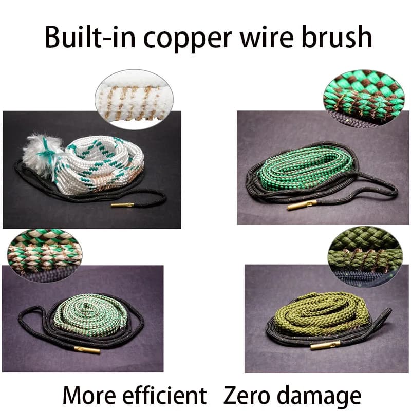 Hunting Airsoft Bore Cleaner Snake For 12GA .308 .22 .223 .38 Caliber 5.56mm 7.62mm16/20GA Airsoft Cleaning Kit Tool Barrel Rope - Image 3