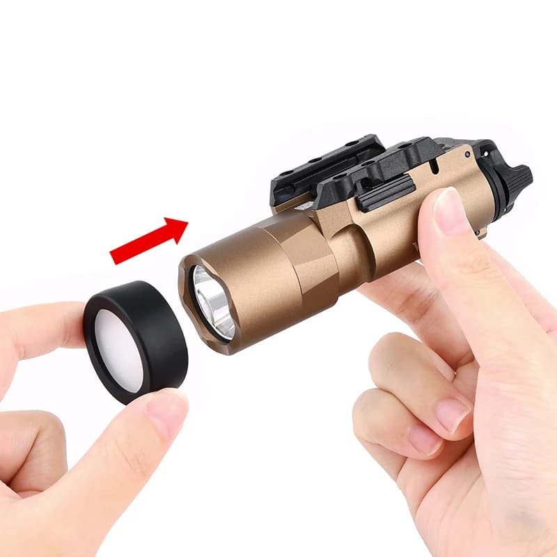 WADSN Tactical M300 M600 X300 X400V Protector Hunting Weapon light LED Flashlight Cover Custom Lens Guard 25.4MM 28MM 30MM 26mm - Image 6