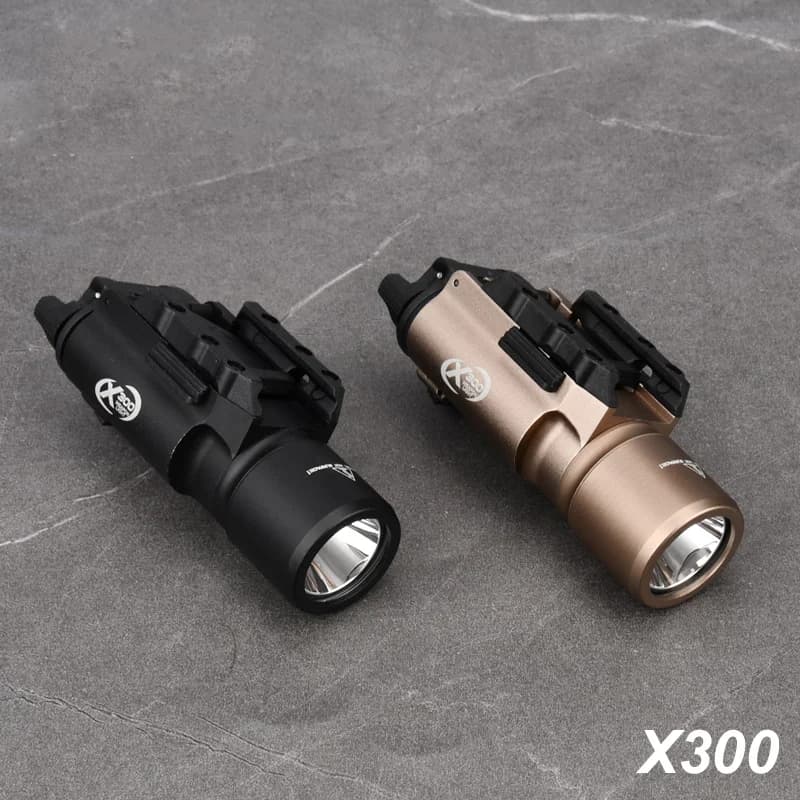 Tactical Surefir X300 X300U Ultra X300V XH35 Metal Pistol Gun Strobe LED Light Fit 20mm Rail Airsoft Hanging Hunting Flashlight - Image 2