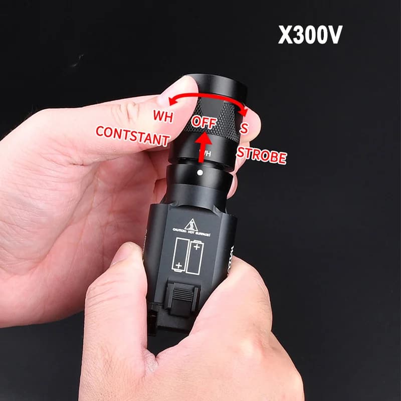 Tactical Surefir X300 X300U Ultra X300V XH35 Metal Pistol Gun Strobe LED Light Fit 20mm Rail Airsoft Hanging Hunting Flashlight - Image 5
