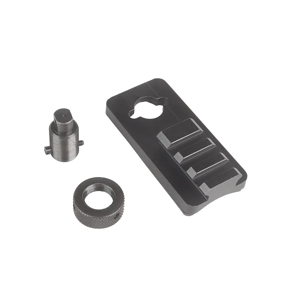 Sling Swivel Stud Picatinny Rail Adapter for Rifle Bipod 20mm Picatinny Mount Adapter with 3 Slots Rubber Base Hunting - Image 3