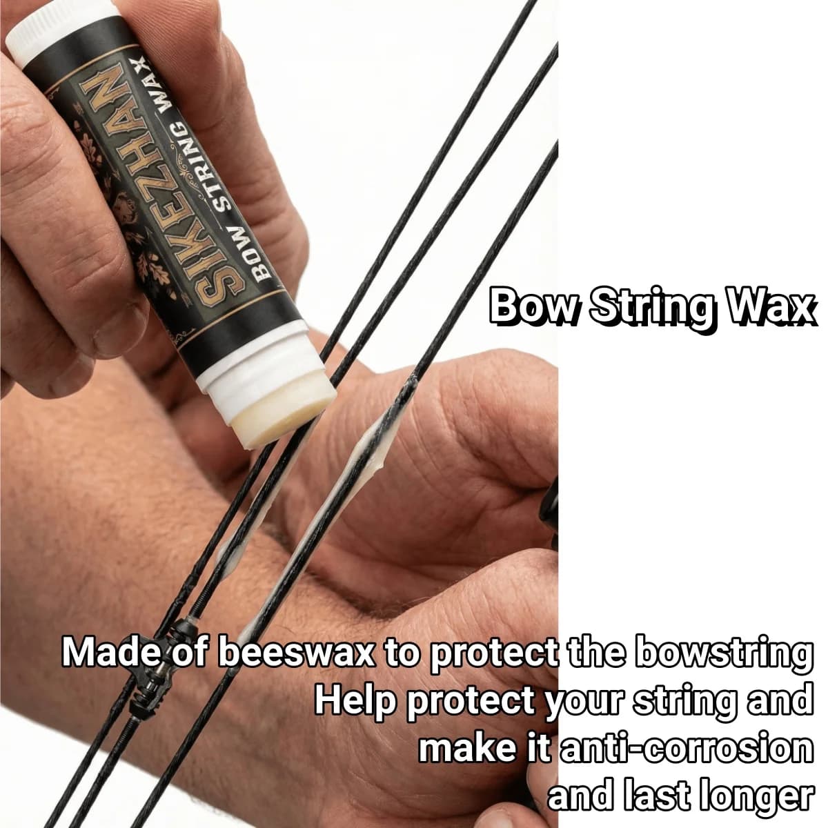 6g Archery Bow String Wax Rail Lube Stick Universal for Crossbow Compound Recurve Bows Waterproof Maintenance Protects & Frays - Image 3