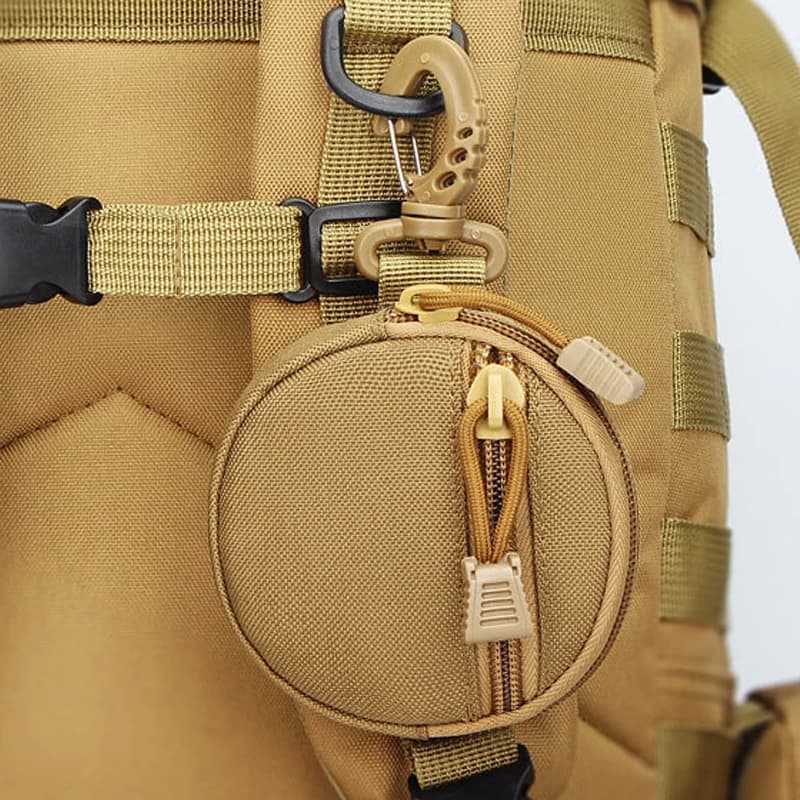1000D New Outdoor Casual Men Coin Wallet Portable Mini Money Coin Pouch Keys Holder Waist Bag Round Small Case Zipper Wallet - Image 1