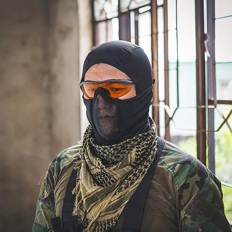 Tactical Balaclava Mask Mouth Protection Half Face Mask Breathable Mesh Airsoft Headgear Low Profile Hunting Accessories - Image 6