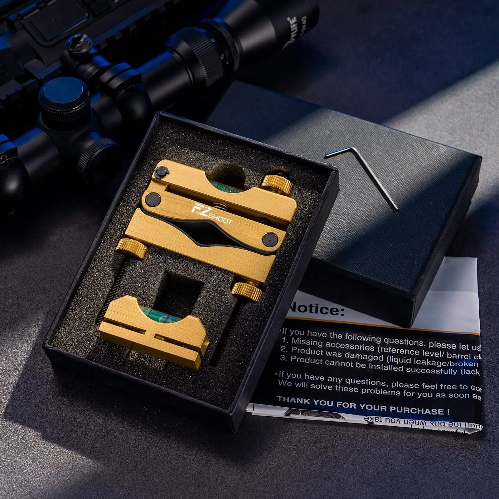 MidTen Scope Leveling Kit with High-Precision Bubble System Magnetic Compact Storage Case For Equipment and Maintenance - Image 1