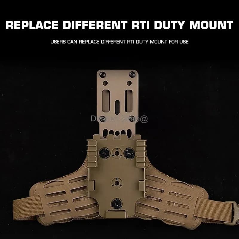 Tactical Holster Combination Adapter MHA QLS Side Kit Thigh Drop Leg Tactical Quick Pull Molle Hunting Comfortable Airsoft Gear - Image 4