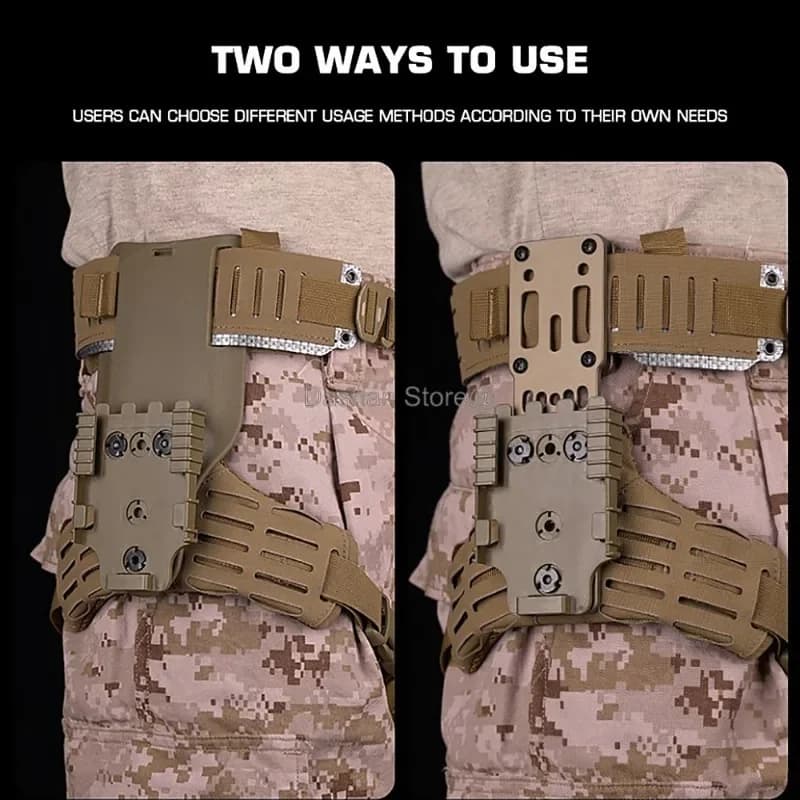 Tactical Holster Combination Adapter MHA QLS Side Kit Thigh Drop Leg Tactical Quick Pull Molle Hunting Comfortable Airsoft Gear - Image 6