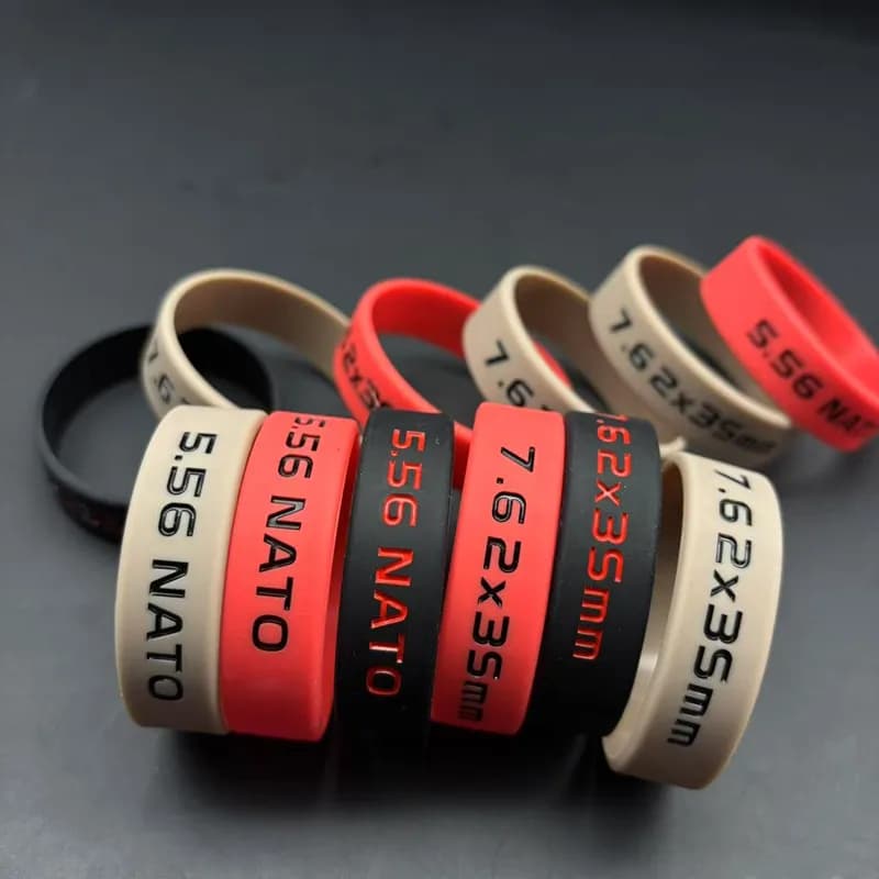 4PCS Tactical Magazine Marking Band 5.56/7.62 Magazine Marking Rubber Band for M4/M16 AR15 AK 47 74 Universal Hunting Shooting - Image 1