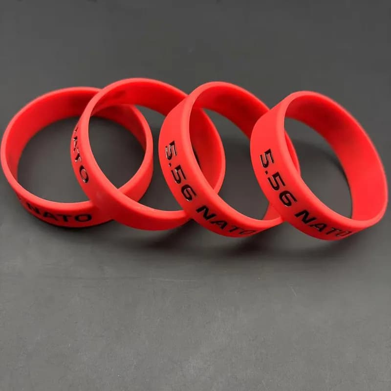 4PCS Tactical Magazine Marking Band 5.56/7.62 Magazine Marking Rubber Band for M4/M16 AR15 AK 47 74 Universal Hunting Shooting - Image 2