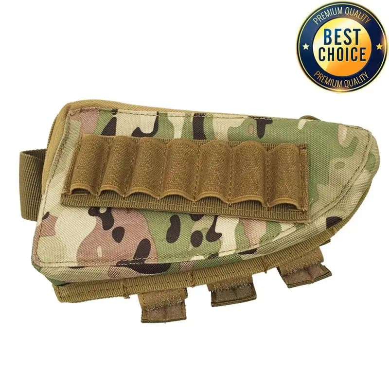 Tactical Rifle Shotgun Buttstock Cheek Rest Rifle Stock Ammo Shell Nylon Magazine Molle Pouch Holder Gun Accessories for Hunting - Image 5