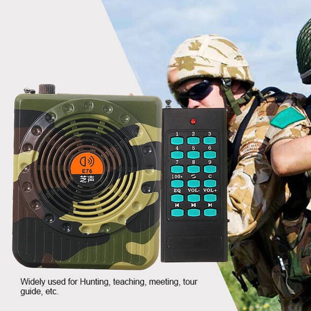 High-qualit Remote control amplifier professional small sound amplifier bait call speaker hunting tool sound amplifier EU plug - Image 2