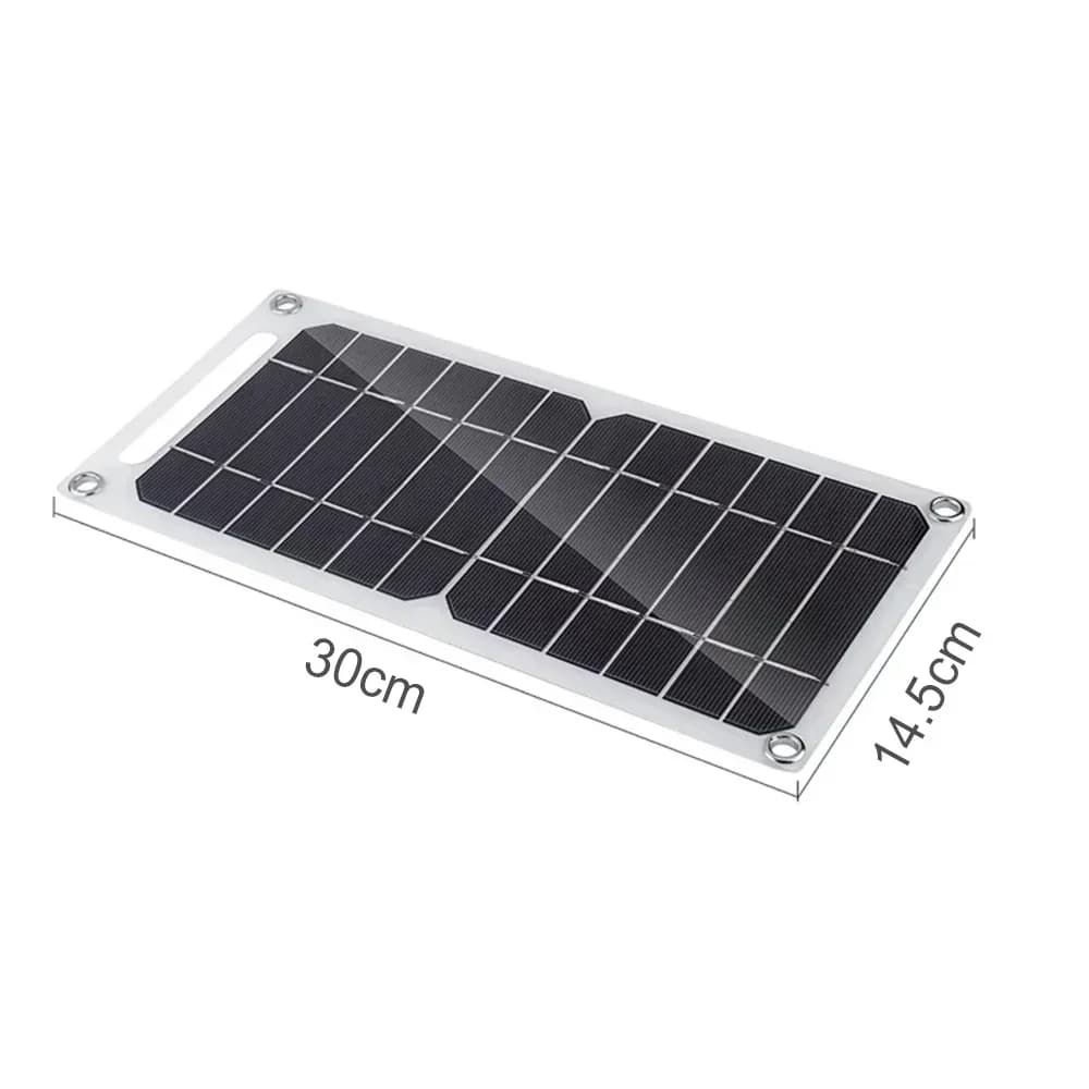 SOECOPO 30W Lightweight Flexible Solar Panel Kit, Free Mini Solar Regulator, Complete Hooks & Suction Cups Accessories, Portable For Phone Outdoor Camping Charging, US Warehouse 2-8 Days Fast Domestic Delivery - Image 5