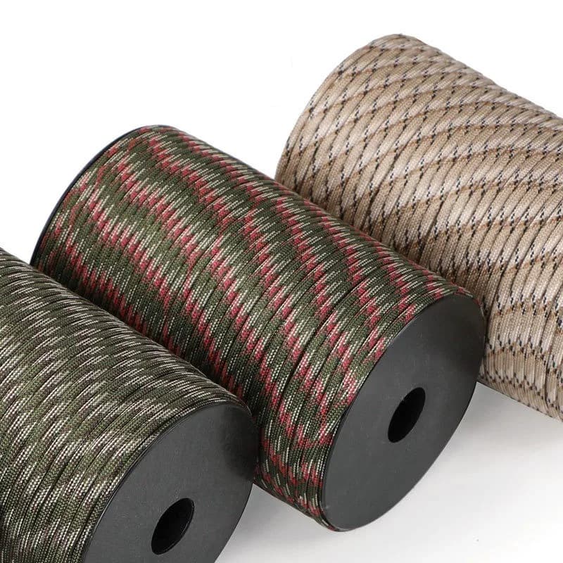 100M/50M 550 Military Standard 9-Core Paracord Rope 4mm Outdoor Parachute Cord Survival Umbrella Tent Lanyard Strap - Image 3