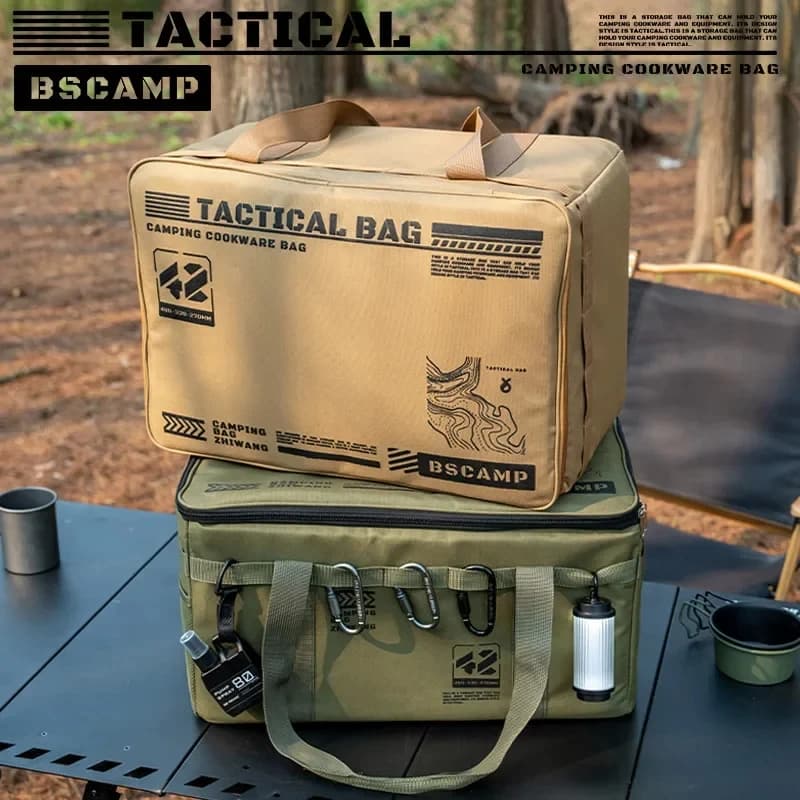 30-42L Tactical Camping Storage Bag - Insulated Folding Box for Picnic, Tableware & Field Equipment Waterproof - Image 1