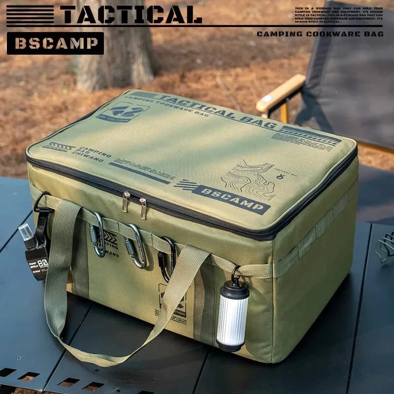30-42L Tactical Camping Storage Bag - Insulated Folding Box for Picnic, Tableware & Field Equipment Waterproof - Image 2