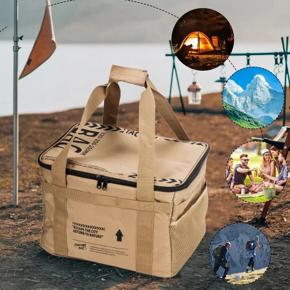 30-42L Tactical Camping Storage Bag - Insulated Folding Box for Picnic, Tableware & Field Equipment Waterproof - Image 4