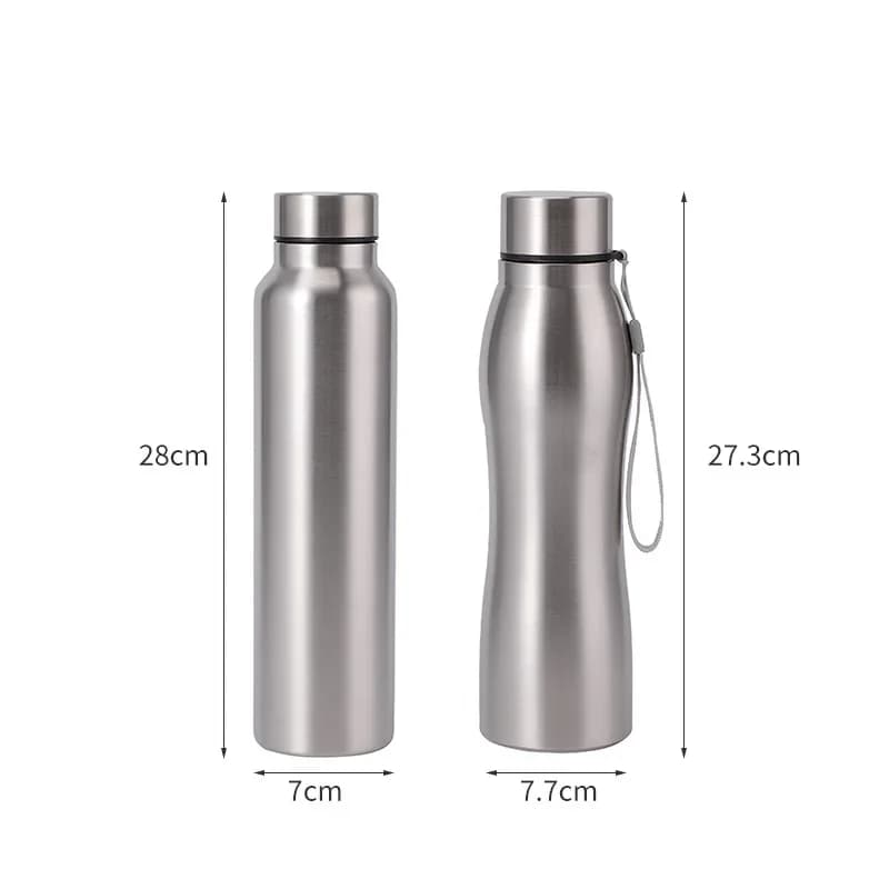 High Quality 1000ml Stainless Steel Sport Water Bottle Single-layer Rugged Water Cup Metal Flask Drinkware Camping Sports Gym - Image 1