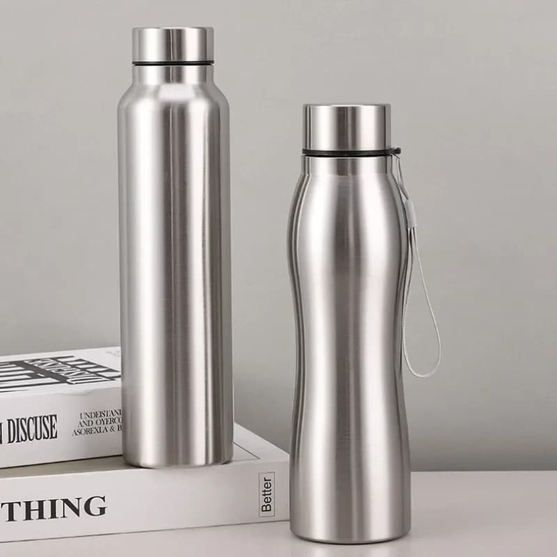 High Quality 1000ml Stainless Steel Sport Water Bottle Single-layer Rugged Water Cup Metal Flask Drinkware Camping Sports Gym - Image 2