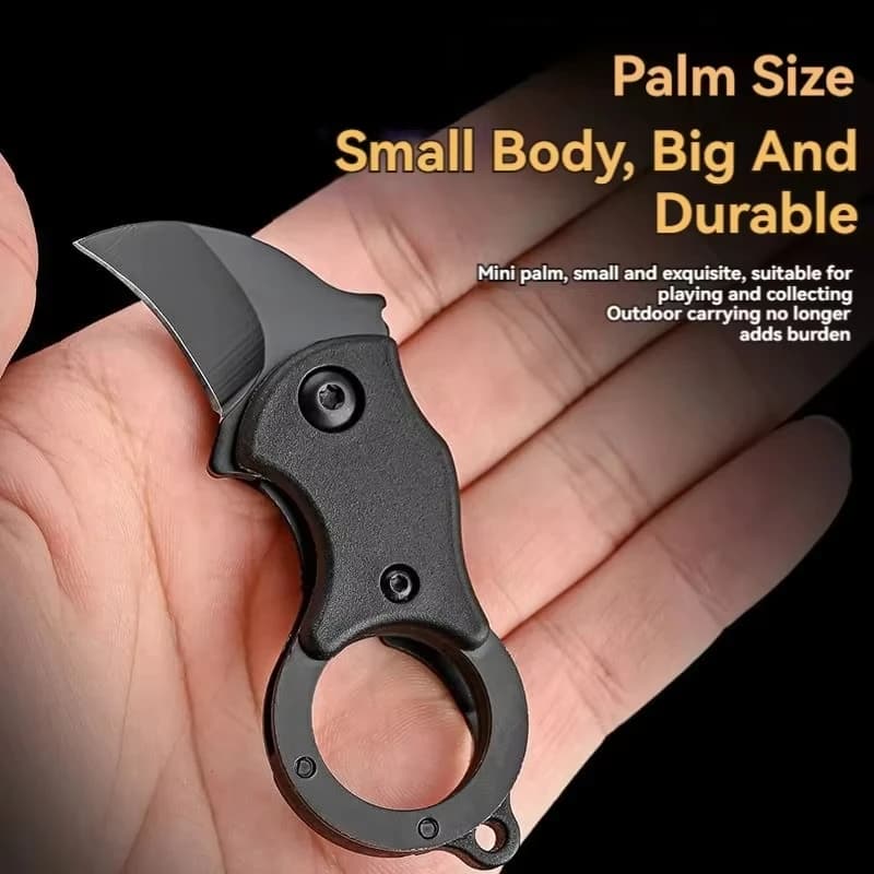 1pcs NEW Mini Keychain Pocket Knife Stainless Steel Camping Small Mini Portable Knife Peeler Fixed Blade Multi EDC Tool with Cha - Image 1