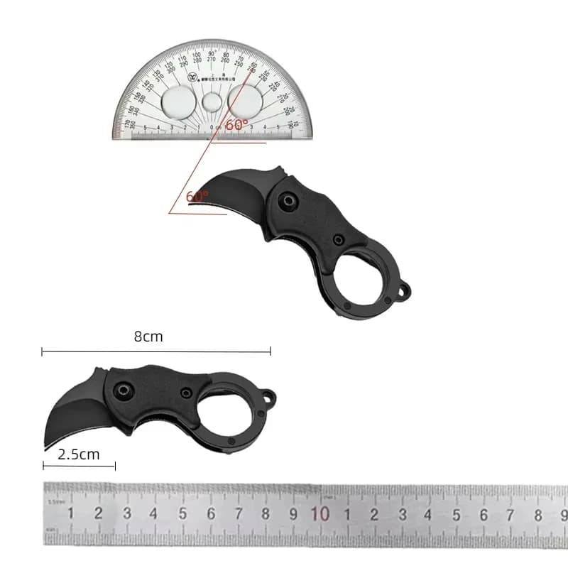 1pcs NEW Mini Keychain Pocket Knife Stainless Steel Camping Small Mini Portable Knife Peeler Fixed Blade Multi EDC Tool with Cha - Image 5