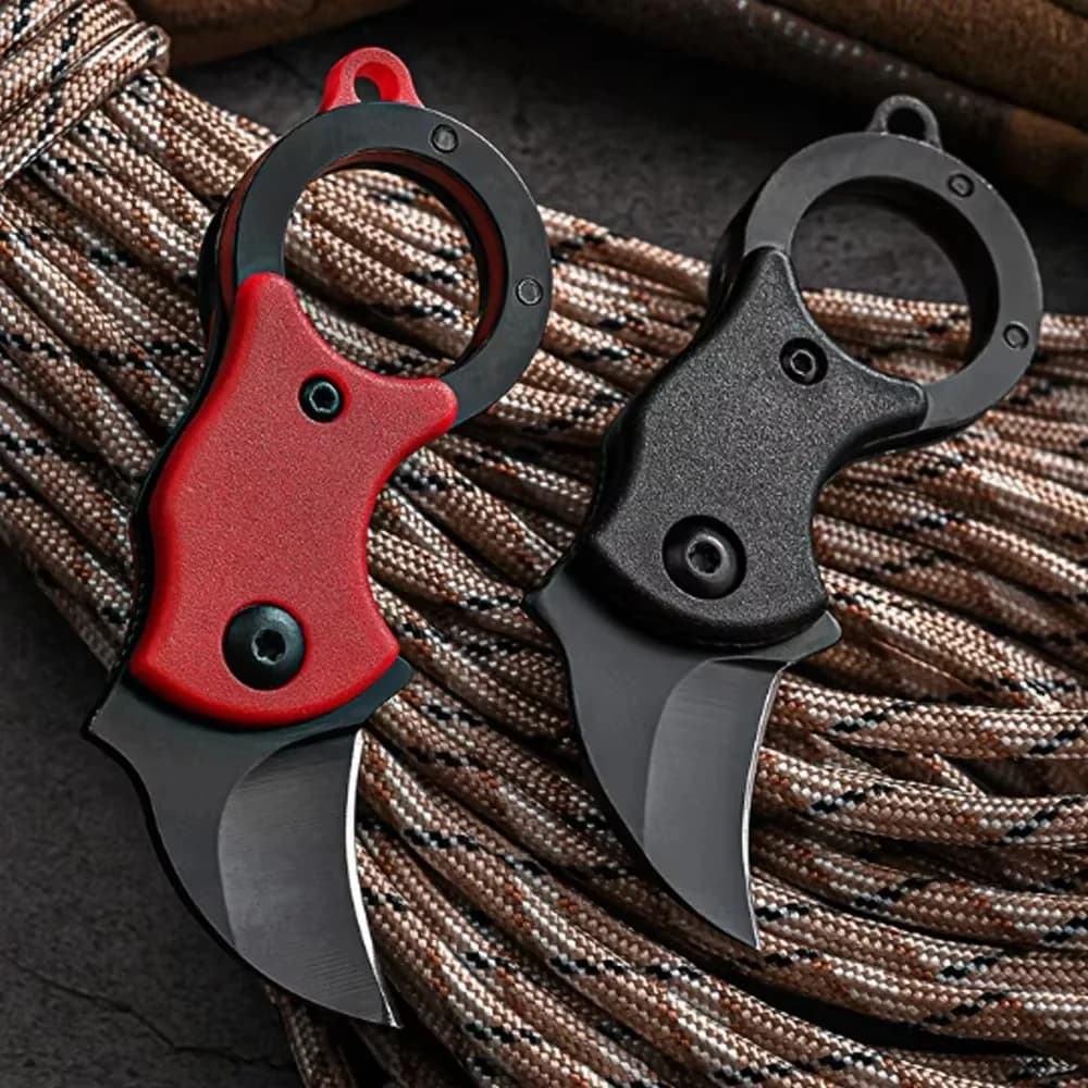 1pcs NEW Mini Keychain Pocket Knife Stainless Steel Camping Small Mini Portable Knife Peeler Fixed Blade Multi EDC Tool with Cha - Image 6