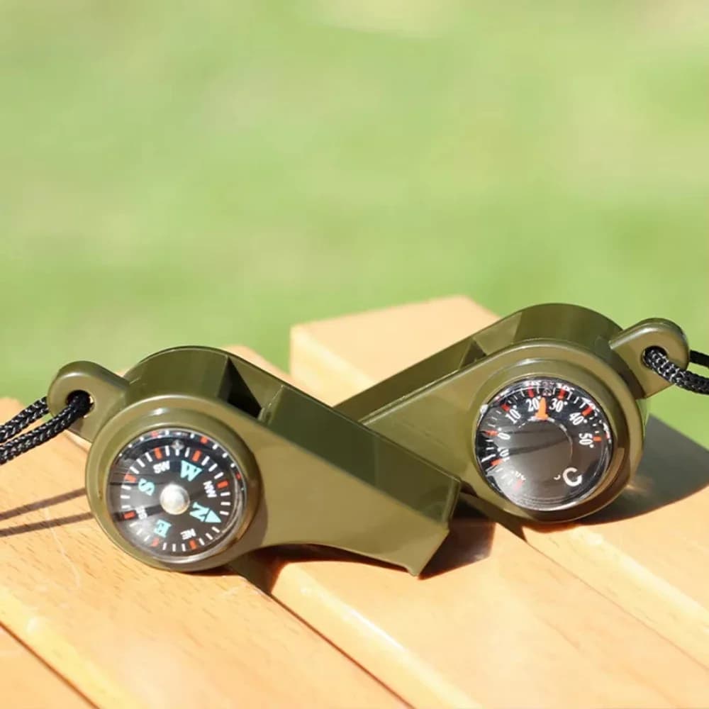 3in1 Outdoor Emergency Whistle with Compass, Thermometer, Outdoor Whistle, Convenient to Carry Suitable for Camping and Hiking - Image 3